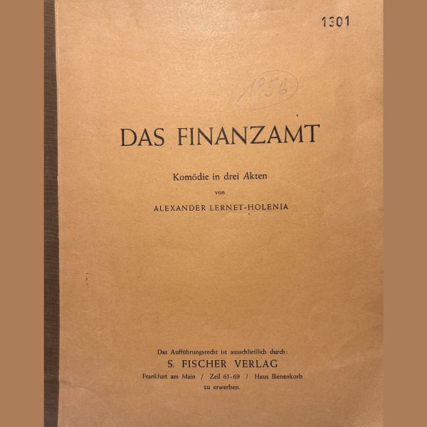 Das Finanzamt - S. Fischer 1956