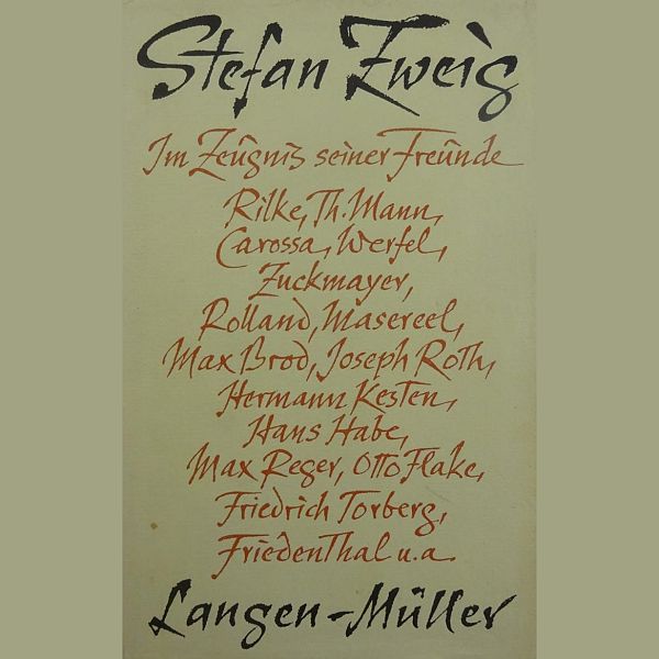 Der große Europäer Stefan Zweig - Kindler 1956