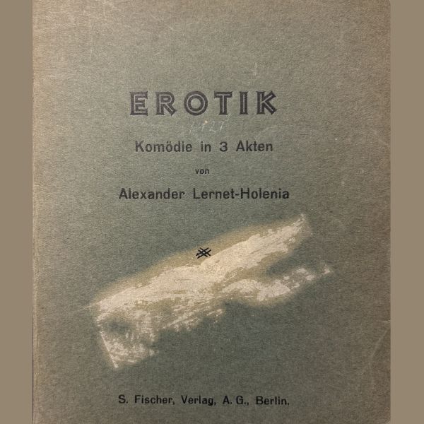 Erotik - S. Fischer Verlag 1927