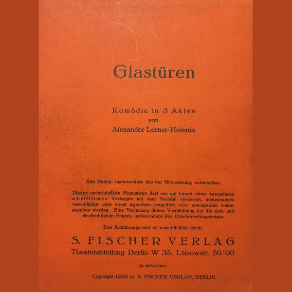 Glastüren - S. Fischer 1939