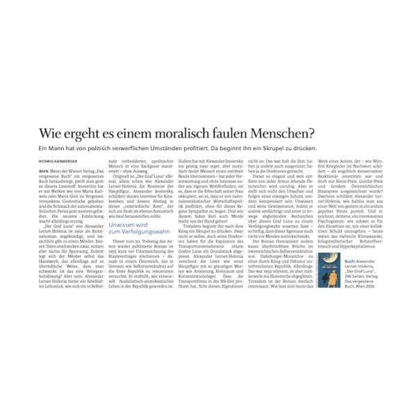 Lernet-Holenia Salzburger Nachrichten